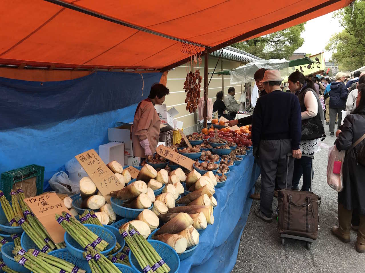 Frugt og grønt marked i Centrale Kyoto