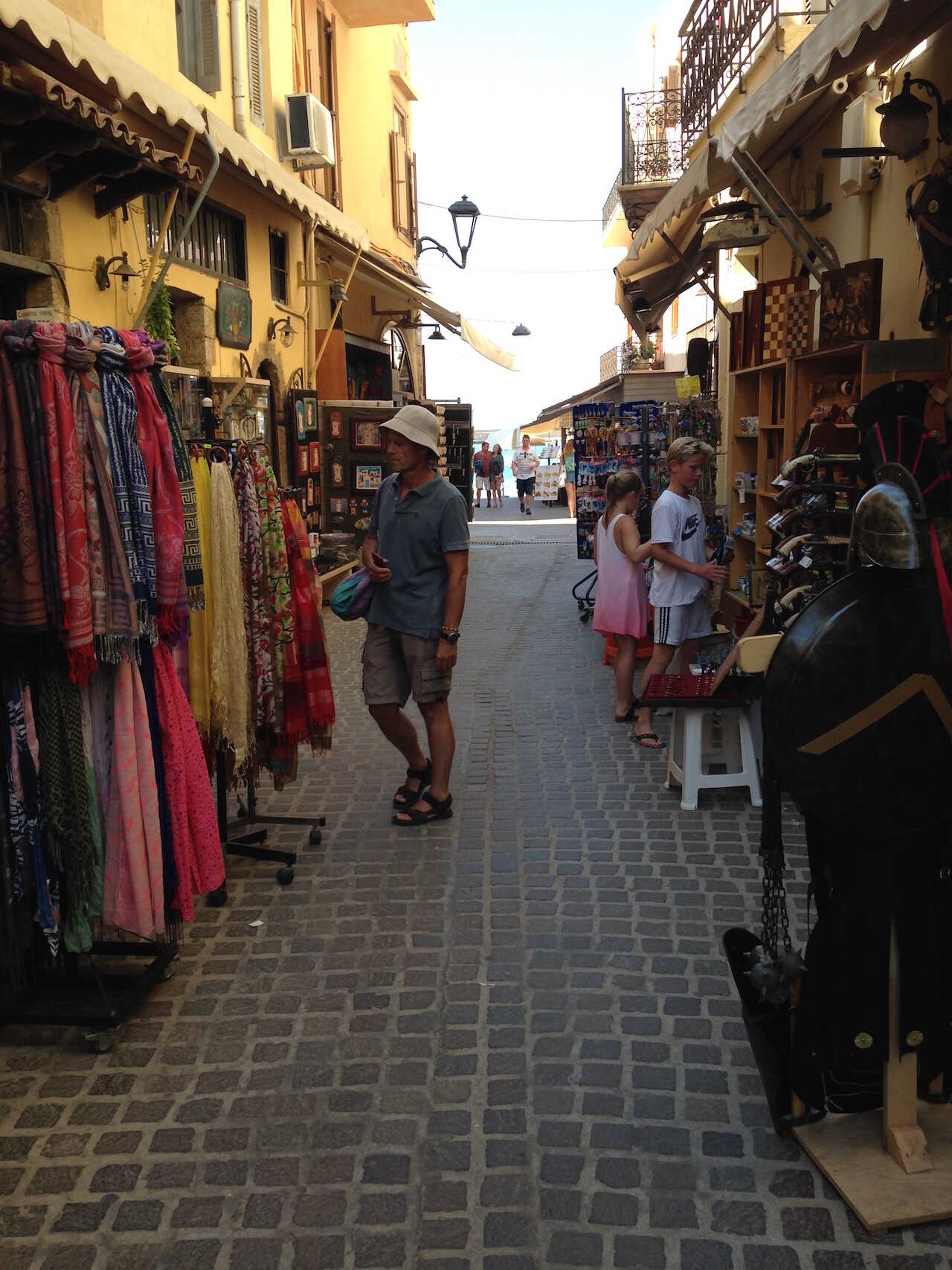 Shopping i Chania gamle by