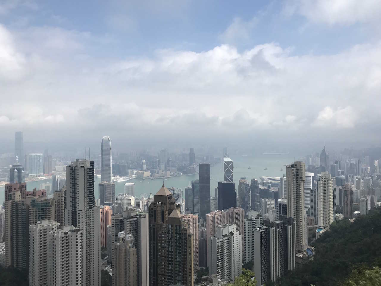 Udsigten fra Victoria peak - Hong Kong Island