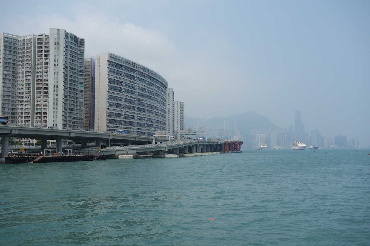 Vandsiden fra Hong Kong Island
