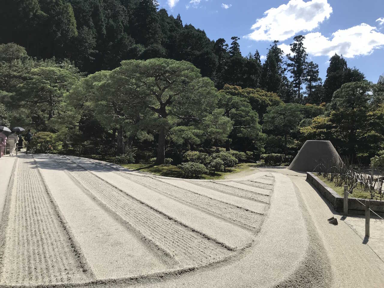 Ginkaku-ji templets haver  i østlige Kyoto