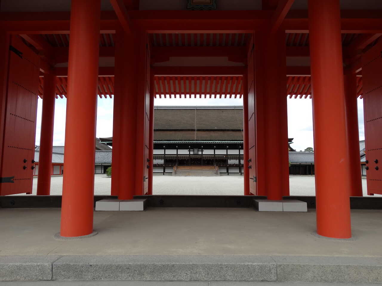 kejserpaladsets i Central Kyoto
