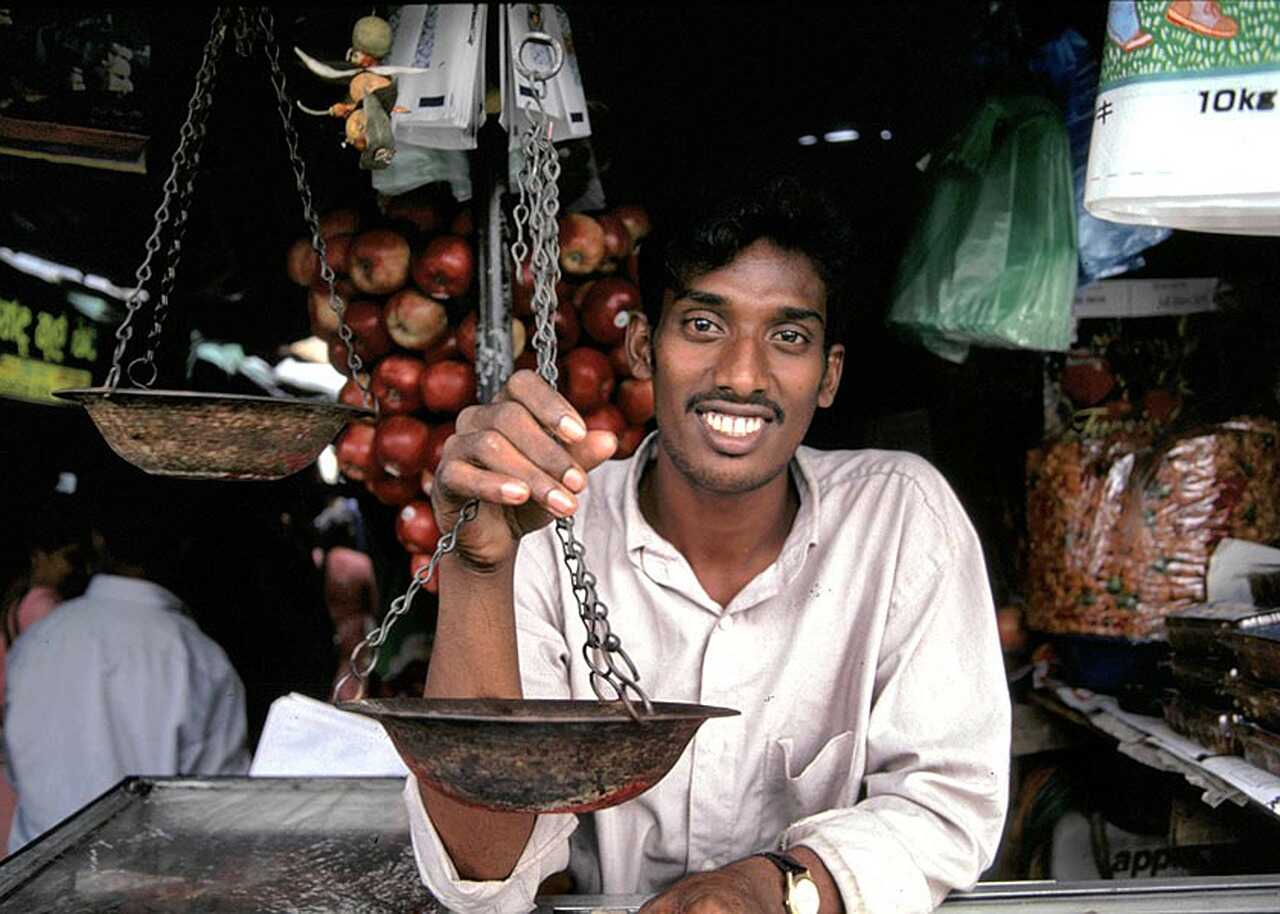 Sælgere på Sri Lanka