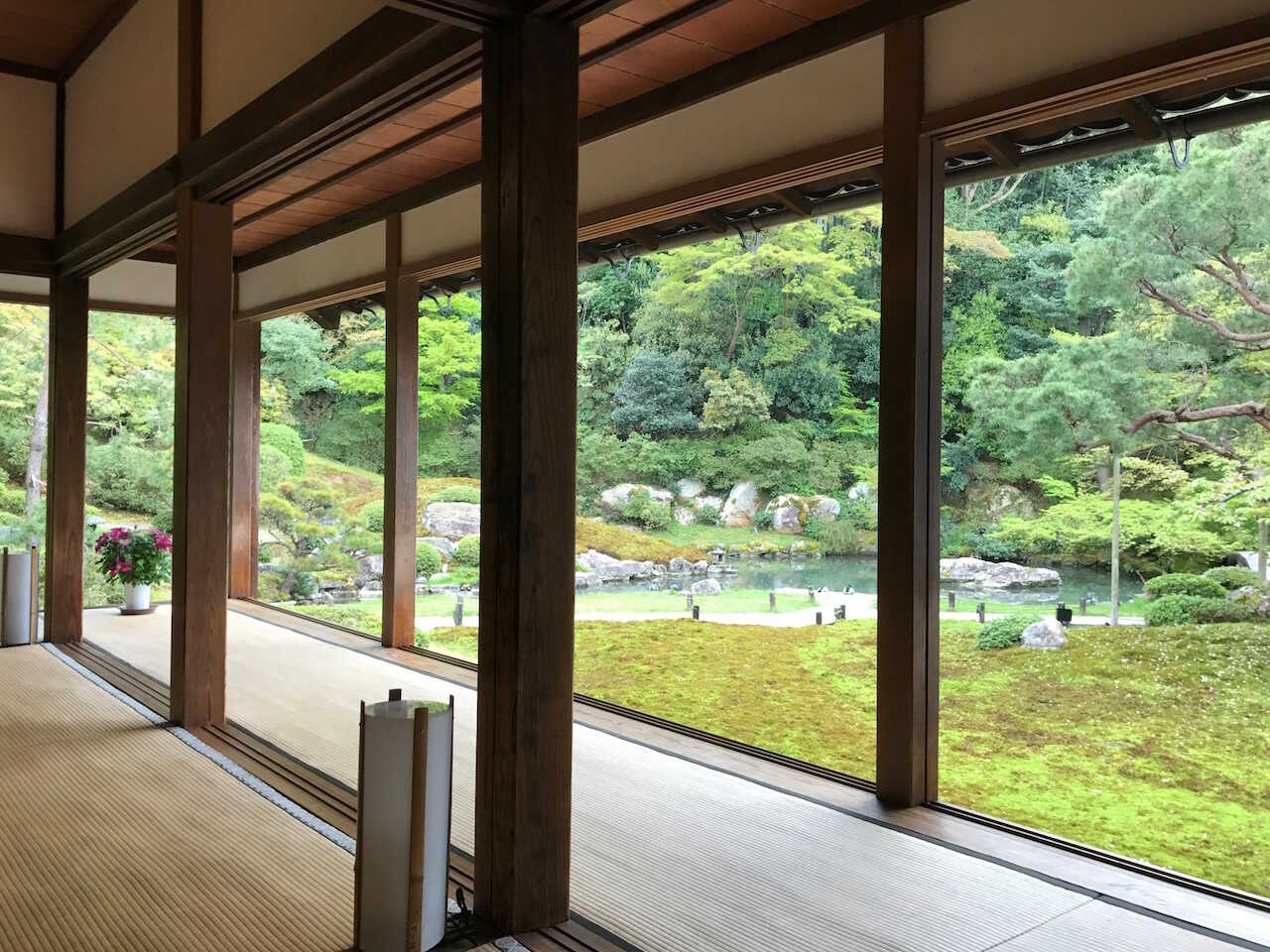 Udsigt fra Shoren in Templet i det Østlige Kyoto