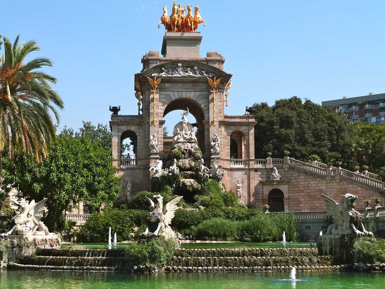 Ciutadella parken i Barcelona