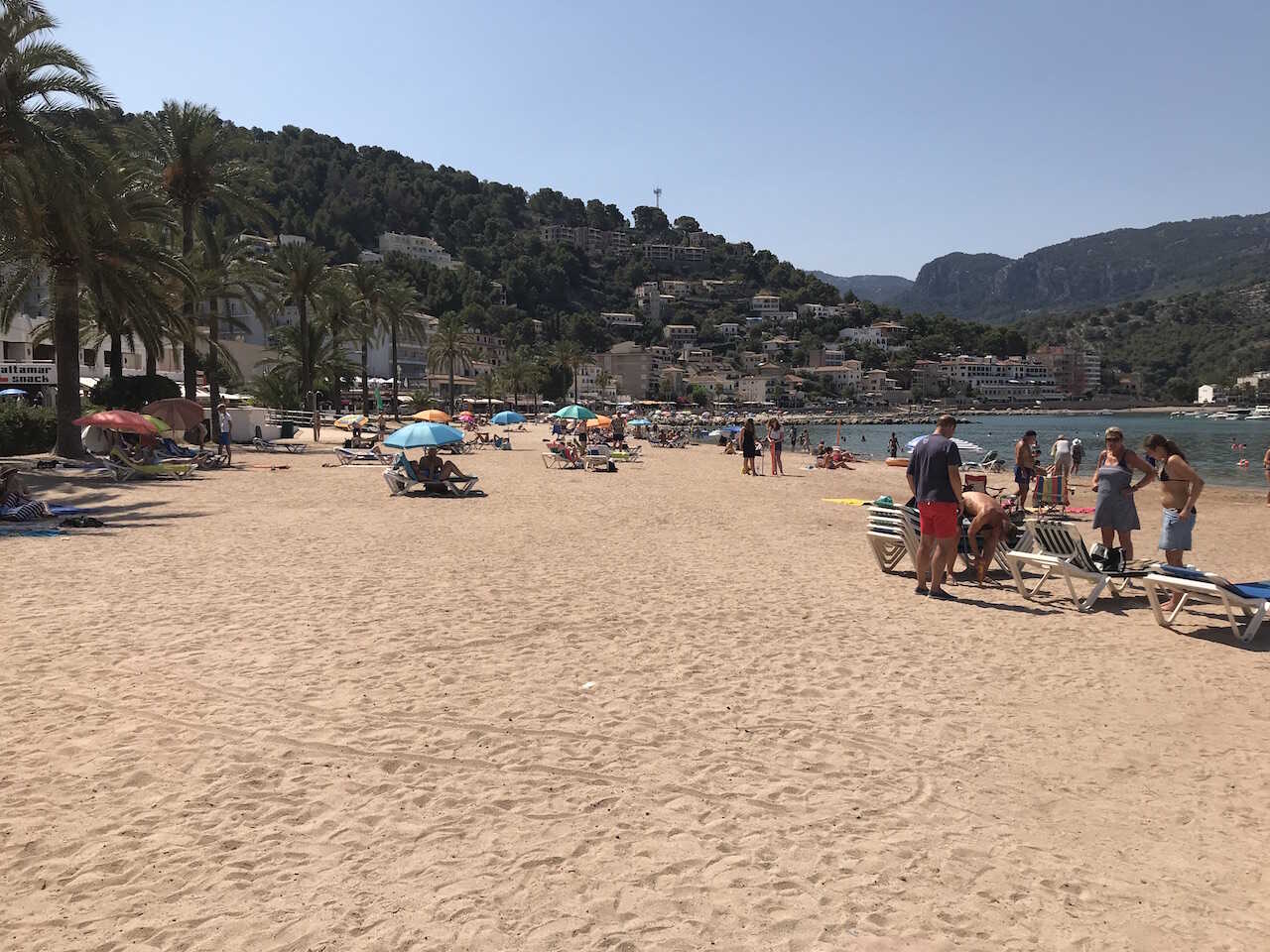 Stranden på Porto de soller - Mallorca